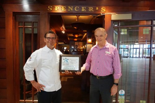 Chef James Burch with Barry Wright