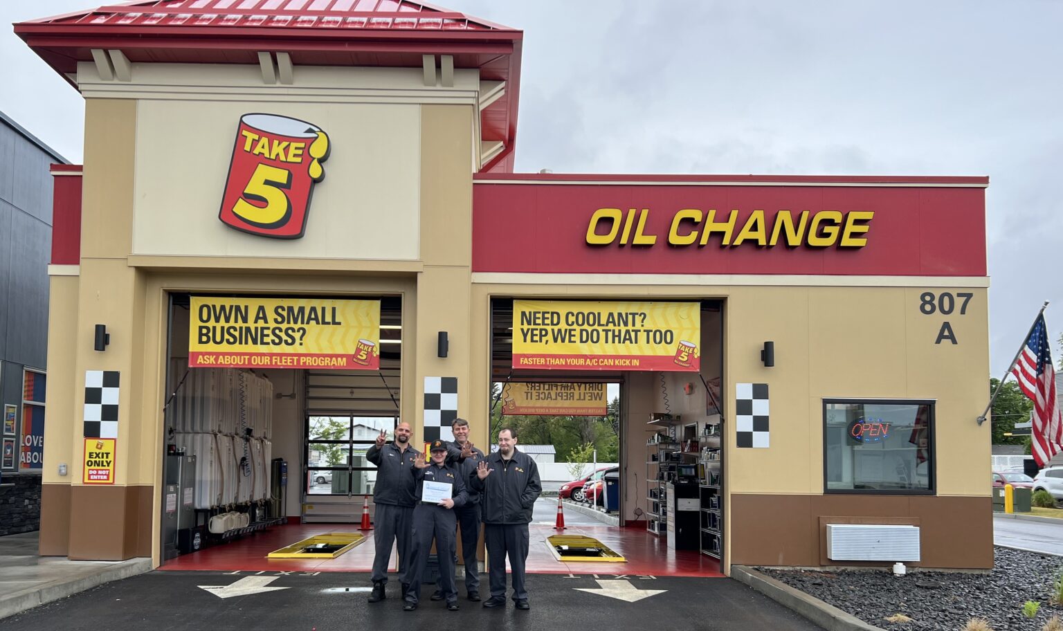 Take 5 Oil Change - N. Sullivan Road - EnviroCertified