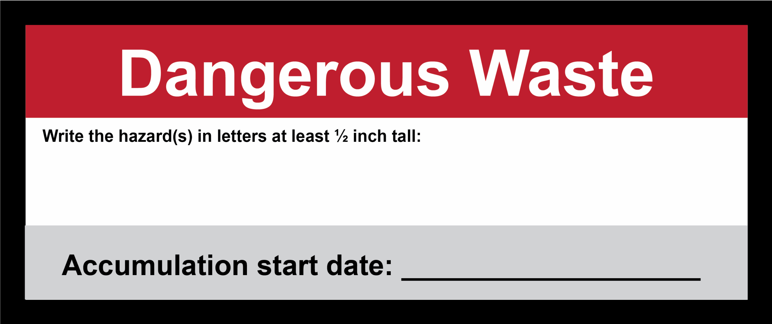 Dangerous Waste Labeling Requirements
